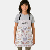 Personalized Kids Apron Kawaii Heart Baking Name  Schürze (Insitu)
