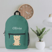 Personalized Kids' Backpack with Bear and Name  Bedruckter Rucksack