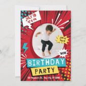 Personalized Kids Birthday Invitation with Photo  Einladung (Vorderseite)