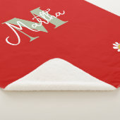 Personalized Kids' Blanket with Initial and Daisi Sherpadecke (3/4)