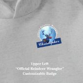 Personalized Kids Christmas Reindeer Hoodie