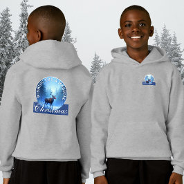 Personalized Kids Christmas Reindeer Hoodie