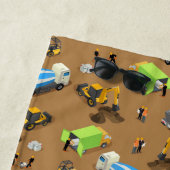 Personalized Kids Construction Vehicles  Strandtuch (Beispiel)