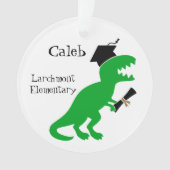 Personalized Kids Graduation Dinosaur Ornament (Vorderseite)