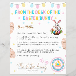 Personalized Kids Letter from Easter Bunny Flyer