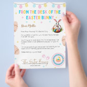 Personalized Kids Letter from Easter Bunny Flyer (Hand)