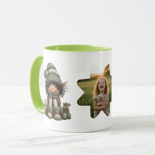 Personalized Kids Mug with Custom Name and Photo Tasse (Vorderseite Links)