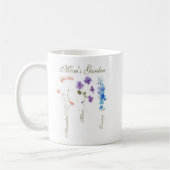 Personalized Kids Name Garden Mother Kaffeetasse (Links)