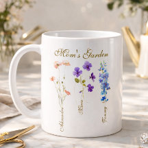 Personalized Kids Name Garden Mother