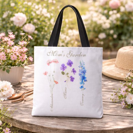 Personalized Kids Name Garden Mother Tasche