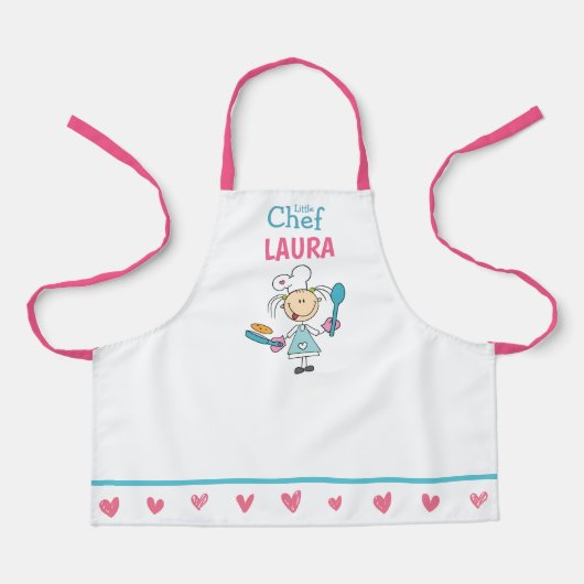 Personalized Kids Pancake Chef Apron Schürze (Vorderseite)