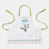Personalized Kids Pancake Chef Apron With Stars Schürze (Vorderseite)