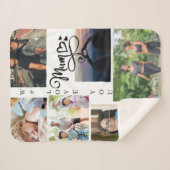 Personalized Kids Photo Blanket for Mum Sherpadecke (Vorderseite (Horizontal))