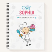 Personalized Kids Recipe Notebook – Little Chef Notizblock (Vorderseite)
