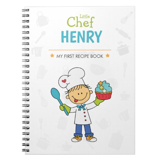 Personalized Kids Recipe Notebook Notizblock (Vorderseite)