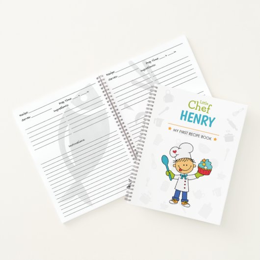 Personalized Kids Recipe Notebook Notizblock (Innenseite)