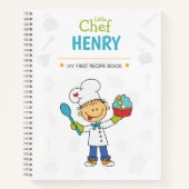Personalized Kids Recipe Notebook Notizblock (Vorderseite)