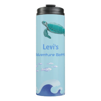 Personalized Kids Water Bottle – Ocean Theme Thermosbecher