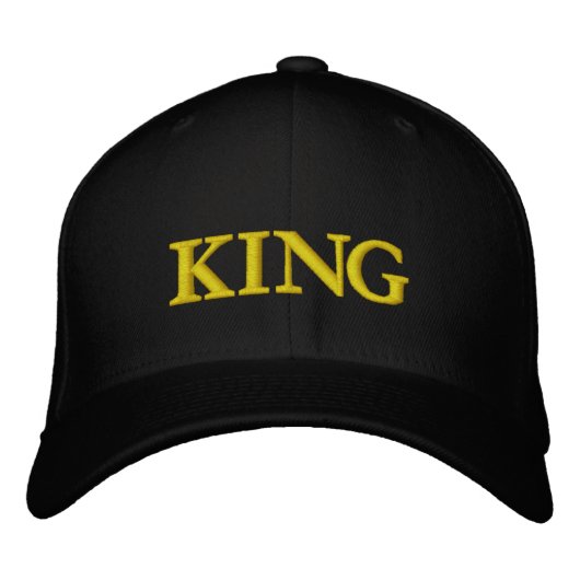 Personalized KING Embroidered Baseball Cap Bestickte Baseballkappe (Vorderseite)