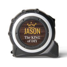 Personalized "King of DIY" Rustic Wood Custom Name