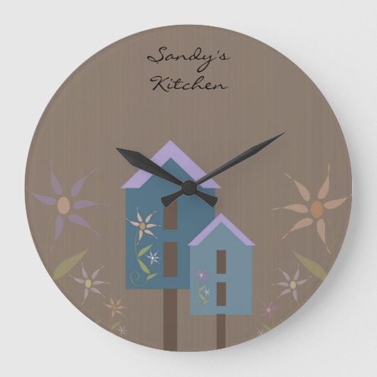 Personalized Kitchen Clock Große Wanduhr (Vorderseite)