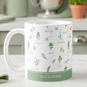 Personalized Kitchen Garden Botanical Mug Kaffeetasse