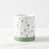 Personalized Kitchen Garden Botanical Mug Kaffeetasse (Mittel)