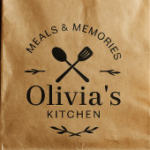 Personalized Kitchen Logo Rubber Stamp Gummistempel