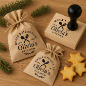 Personalized Kitchen Logo Rubber Stamp Gummistempel