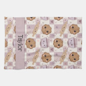Personalized Kitchen Tea Towel Kawaii Cookie Geschirrtuch (Horizontal)