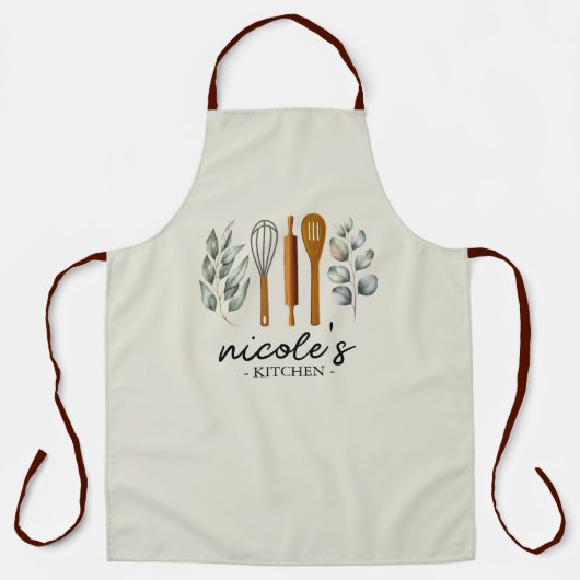 Personalized Kitchen Utensils Apron Schürze (Vorderseite)