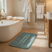 Personalized Knit Pattern  Badematte