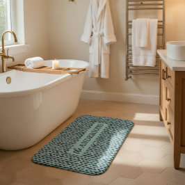 Personalized Knit Pattern  Badematte