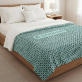 Personalized Knit Pattern Cozy Fleece Blanket Sherpadecke