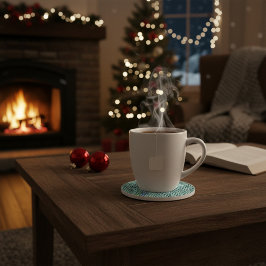 Personalized Knit Pattern Sandstone Coaster Getränkeuntersetzer