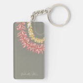 Personalized Lā Lei by Wander With Aloha Schlüsselanhänger (Rückseite)