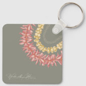 Personalized Lā Lei by Wander With Aloha Schlüsselanhänger (Rückseite)