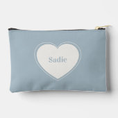 Personalized Labrador Pouch Ice Blue Dog Mom Gift Zubehörtasche (Rückseite)