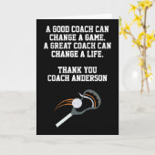 Personalized Lacrosse Coach From Team Players Karte (Gelbe Blume)