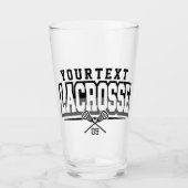 Personalized Lacrosse Player ADD NAME Team Number Glas (Vorderseite)