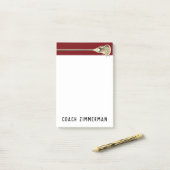 Personalized Lacrosse Post-it Klebezettel (Auf Schreibtisch)