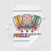 Personalized Ladies' Pickleball Clip-on Towel Golfhandtuch (Insitu)