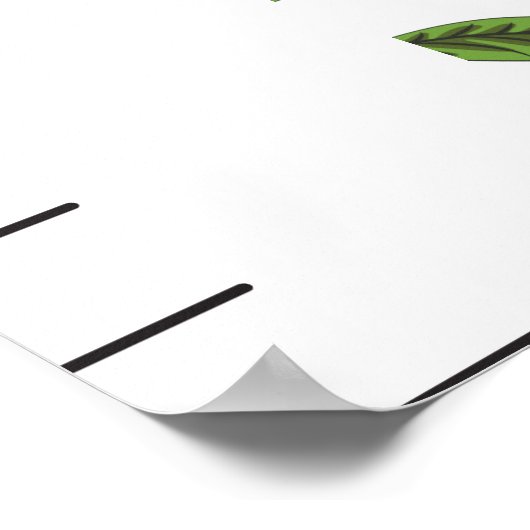 Personalized Ladybug Baby Growth Chart Poster (Ecke)