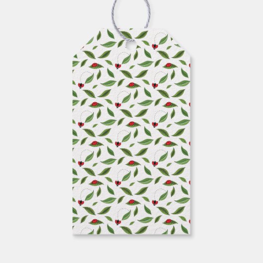 Personalized Ladybug Birthday Gift Tag Geschenkanhänger (Rückseite)