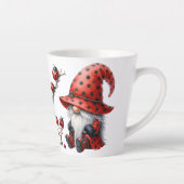 Personalized Ladybug Gnomes Latte Mug Milchtasse (Rechts)