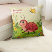 Personalized Ladybug Pillow – Baby Name Kissen