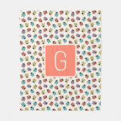Personalized Ladybug Throw Blanket Fleecedecke (Vorderseite)
