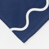 Personalized Lake House Navy Blue Fleecedecke (Ecke)