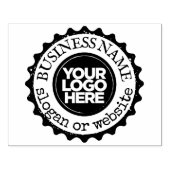 Personalized Large Business Logo and Text Gummistempel (Prägung)