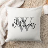Personalized Last Name Wedding Throw Pillow Kissen (Decke)